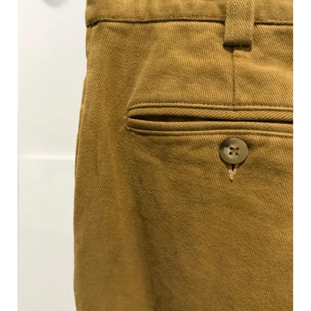 Scott Barber Italy Men's Corduroy Pants 38 100% cotton brown classic tailored - Picture 7 of 9